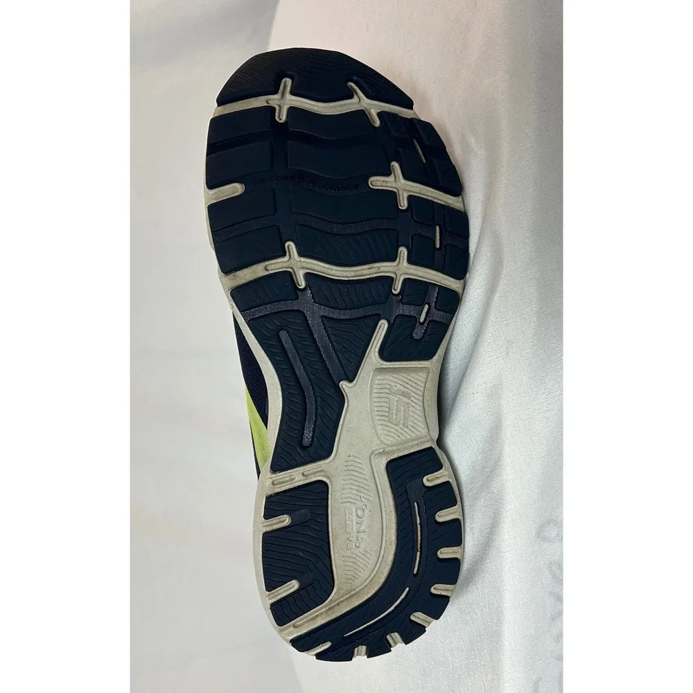 Brooks Ghost 15 Mens Running Shoes Navy Blue Neon Yellow 1103931D429 Size 7.5 D